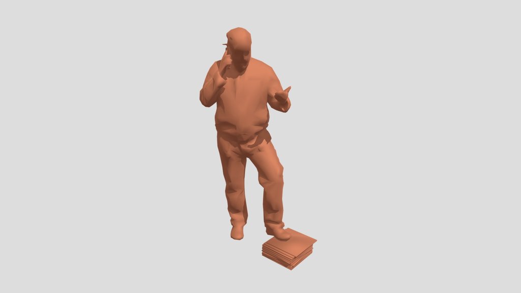 Lowpoly Construction Worker