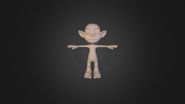Cave Boy Rig V026 3D Model