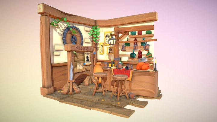 DAE Crib - The Lively Tavern 3D Model