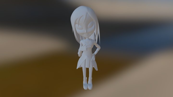 Girl in Japan 3D Model