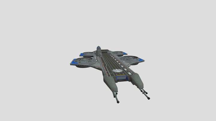 Helicarrier 3D Model