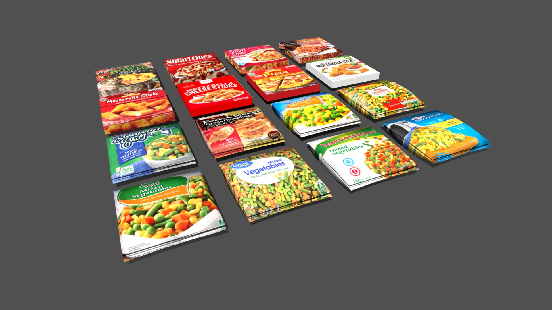 3D model Frozen Foods- Sketchfab - This is a 3D model of the Frozen Foods- Sketchfab. The 3D model is about calendar.