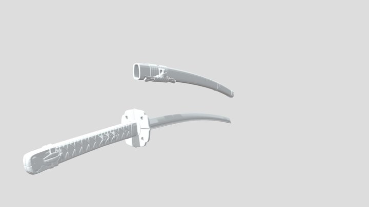 HW2_katana 3D Model