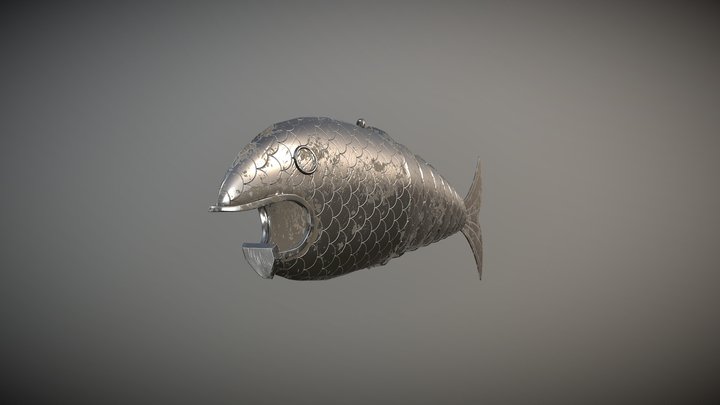 Fish Bottle Opener 3D Model