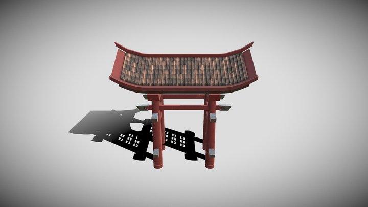 Torii Gate (Japanese Gate) 3D Model