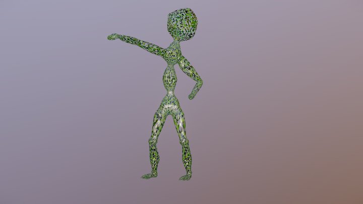 Alien Dancing 01 3D Model