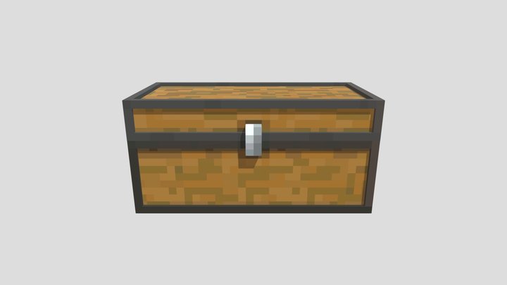 Minecraft Double Chest 3D Model