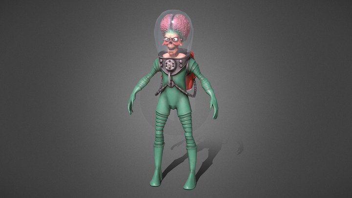 Mars Attacks Alien 3D Model