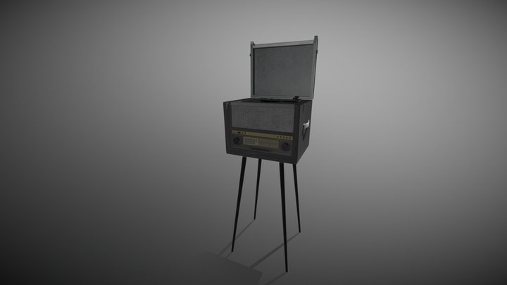 Turntable Radio 3D Model