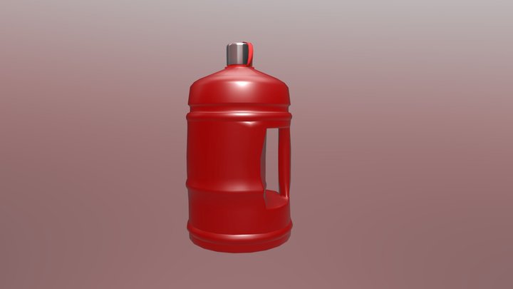 Gym Water Bottle 3D Model