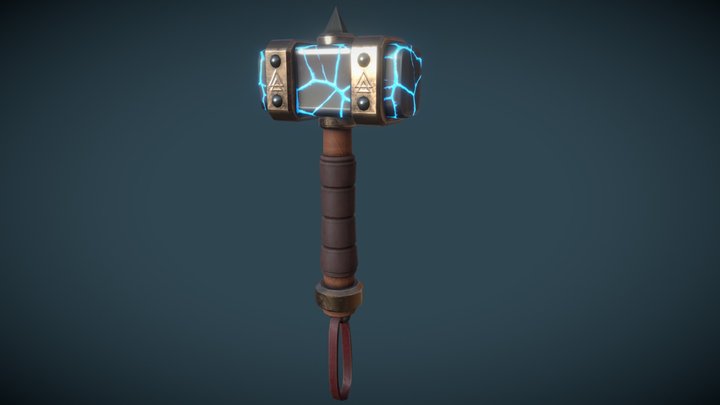 Corrupted Hammer - FREE 3D Model