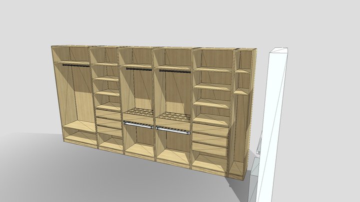 Гардероб 3D 3D Model