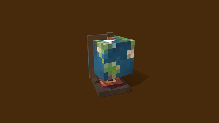 Minecraft globe 3D Model