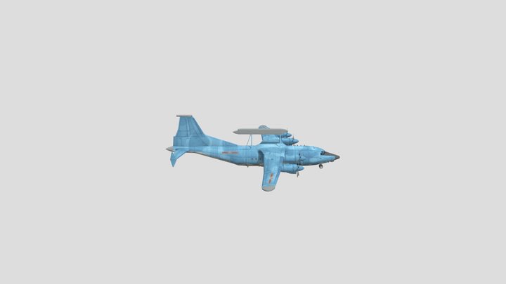Shaanxi KJ-200 AEW C Aircraft 3D Model