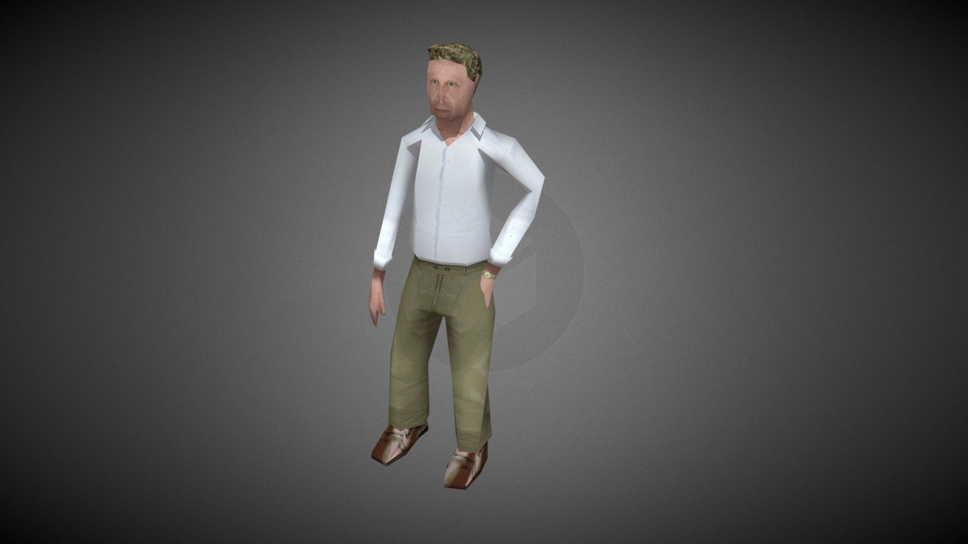 PSX prop - Male Character 01 - Download Free 3D model by Wardster ...