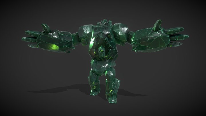 Mobs! Crystal Golem 3D Model
