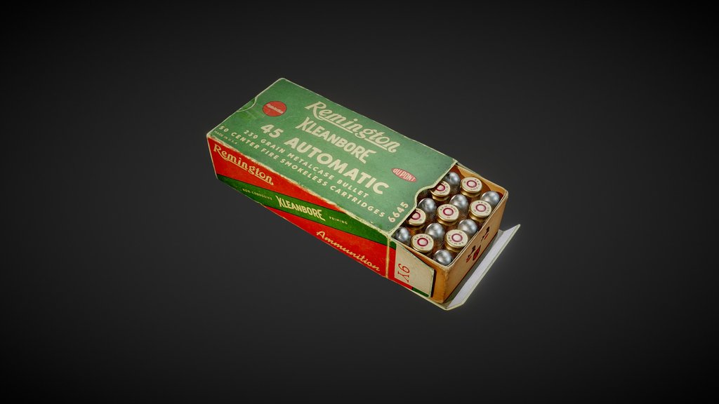 Ammo box Remington XLEANBORE 45 ACP