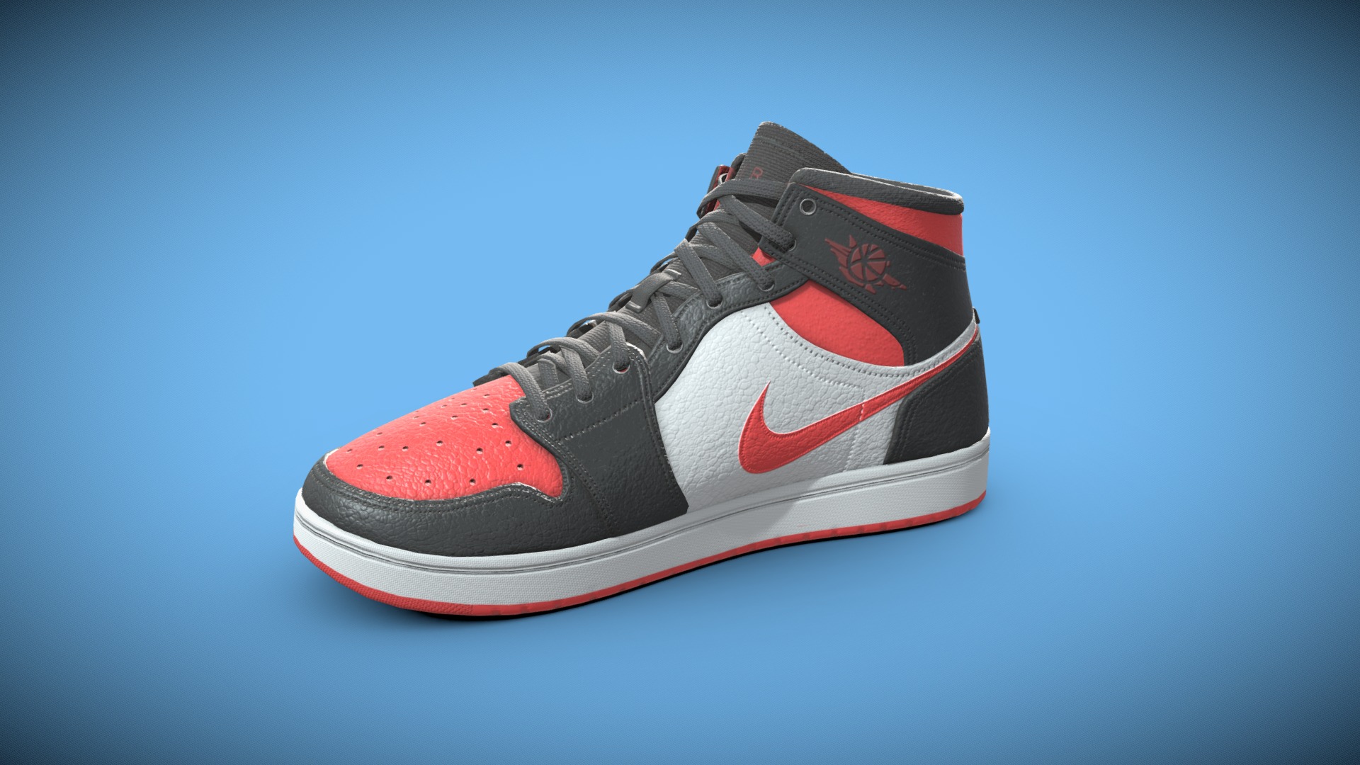 3D model Nike Air Shoe Model (PBR 4K Lowpoly model)