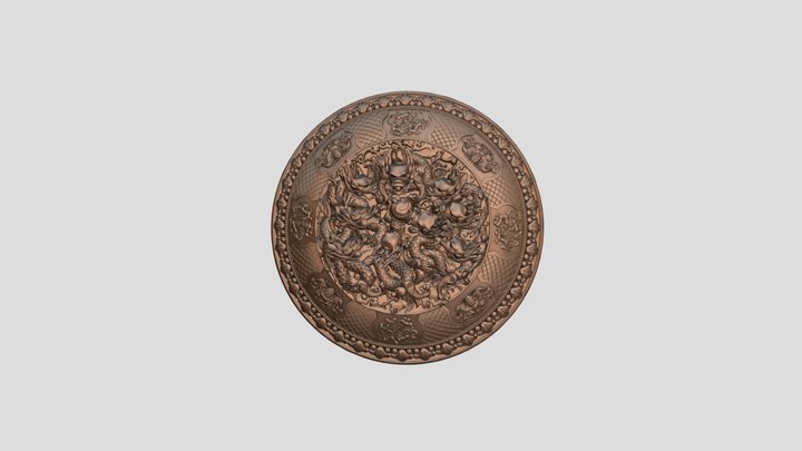 9 Dragon 3D Model