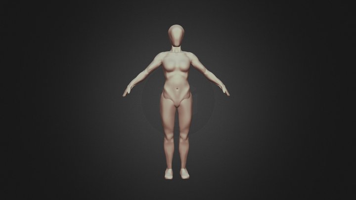 female body study 3D Model