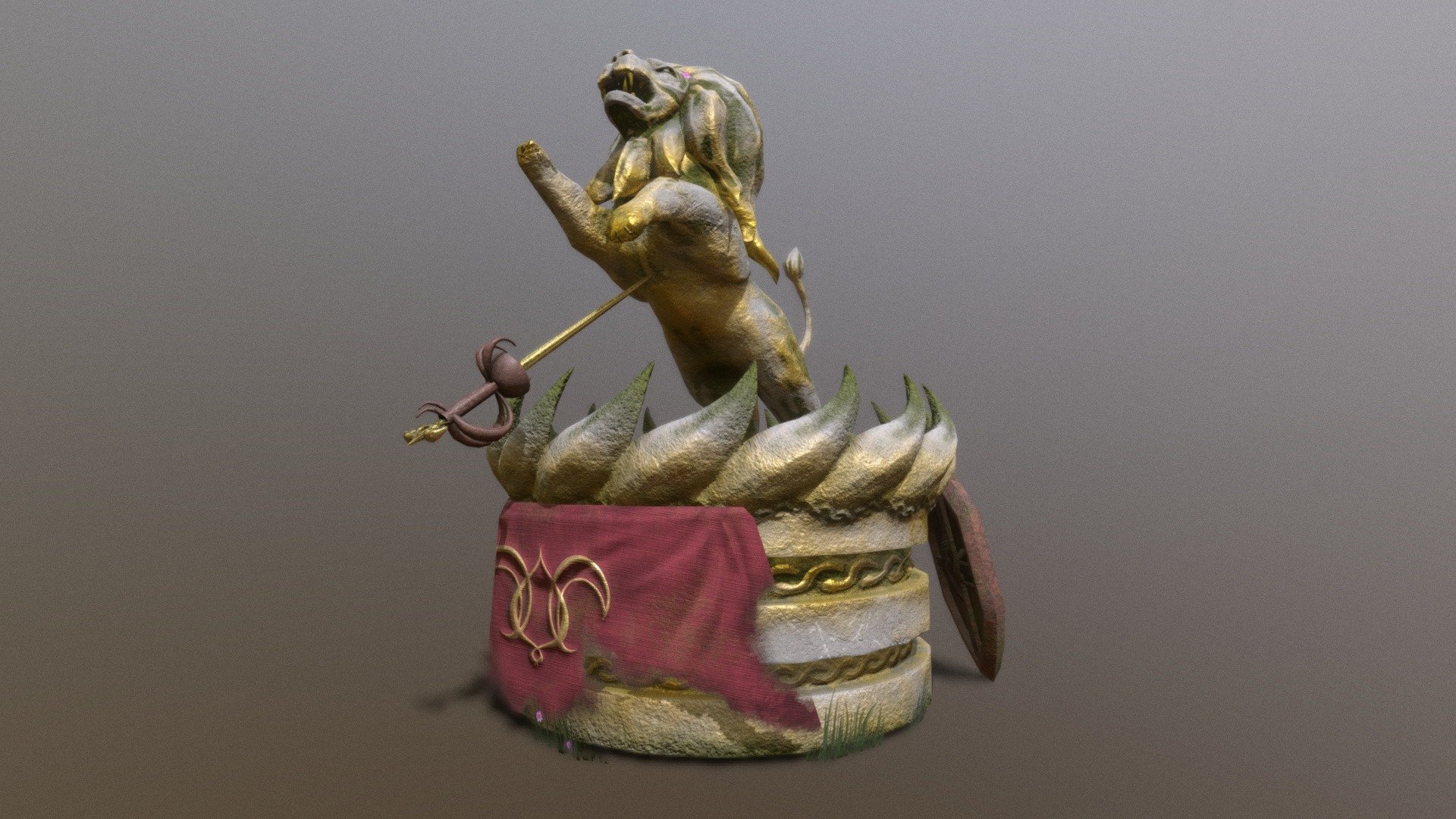 Lion Statue (improved)