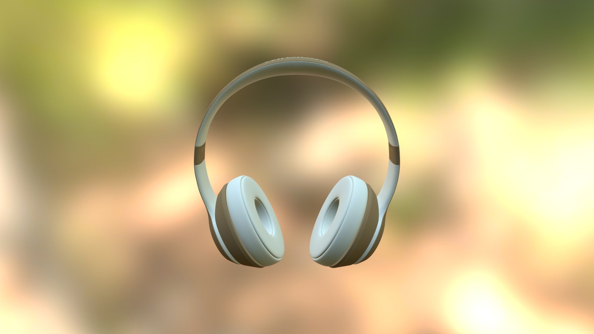 Golden headphones