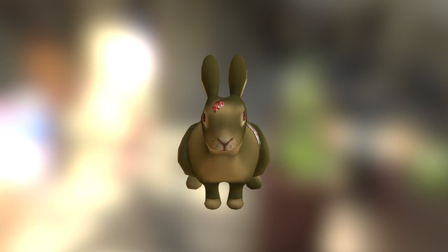 Zombie Bunny 3D Model