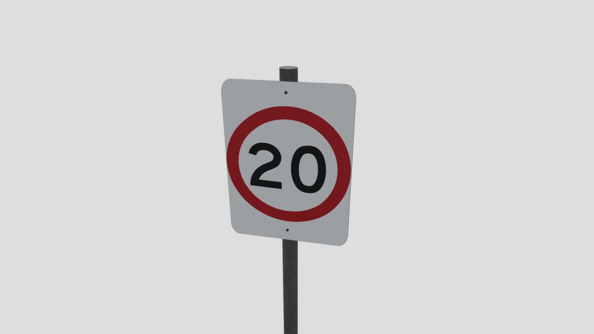 Australia Speed Limit Sign 20km/h