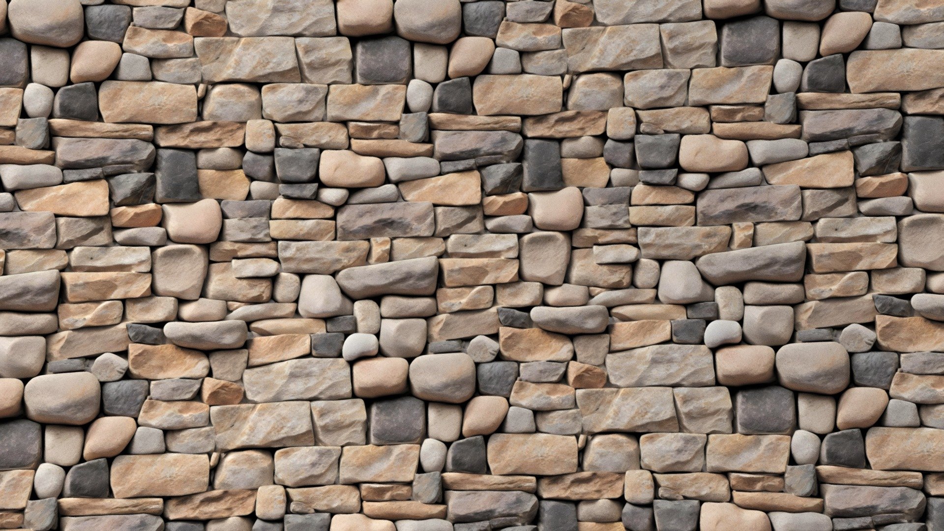 Polished stone wall - Download Free 3D model by Tijerín Art Studio ...