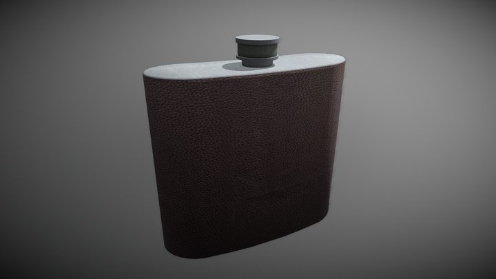 Hip Flask 3D Model