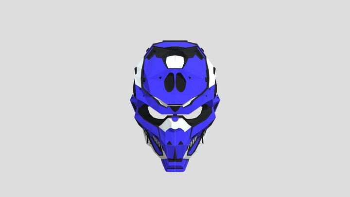 Hunter Purple Mask XR-5002 3D Model