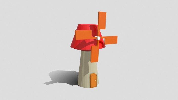 simple WindMill 3D Model