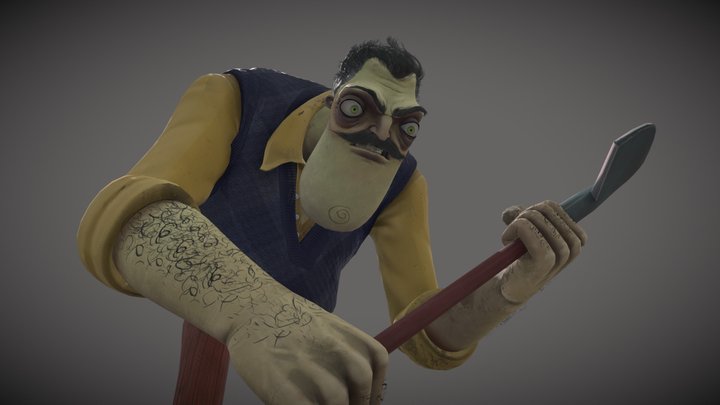 Hello Neighbor 3 Prototype 3 Mr. Peterson 3D Model