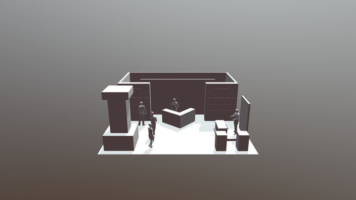 Exhibit Scene DME 3D Model