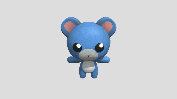Blue Bearie 3D Model