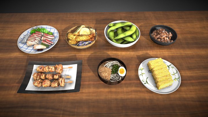Japanese Food Vol - 1 3D Model