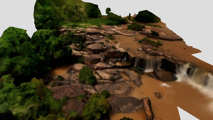 Poi Waterfall, Phitsanulok 3D Model