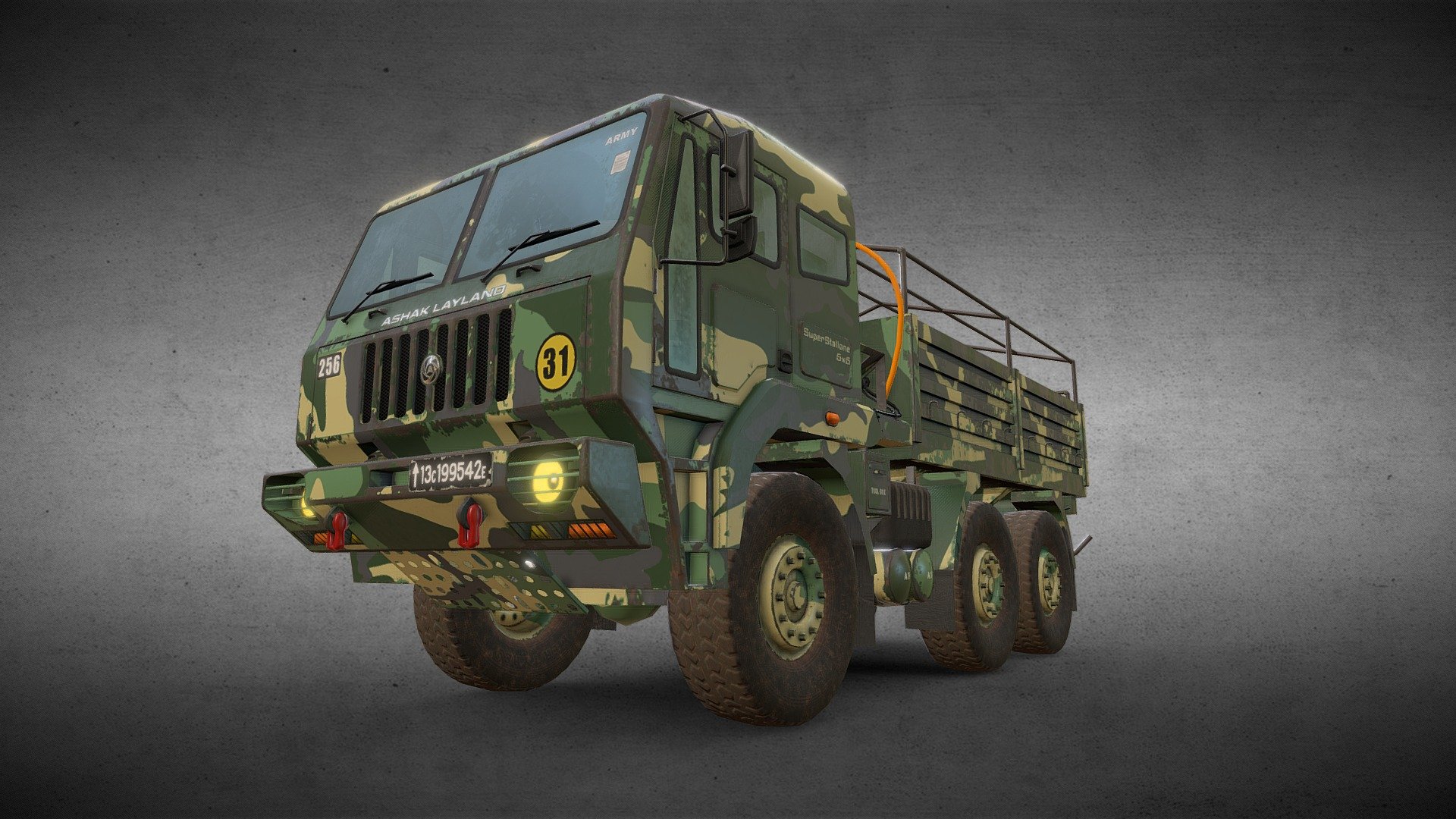 6x6 Military Truck Variation 2