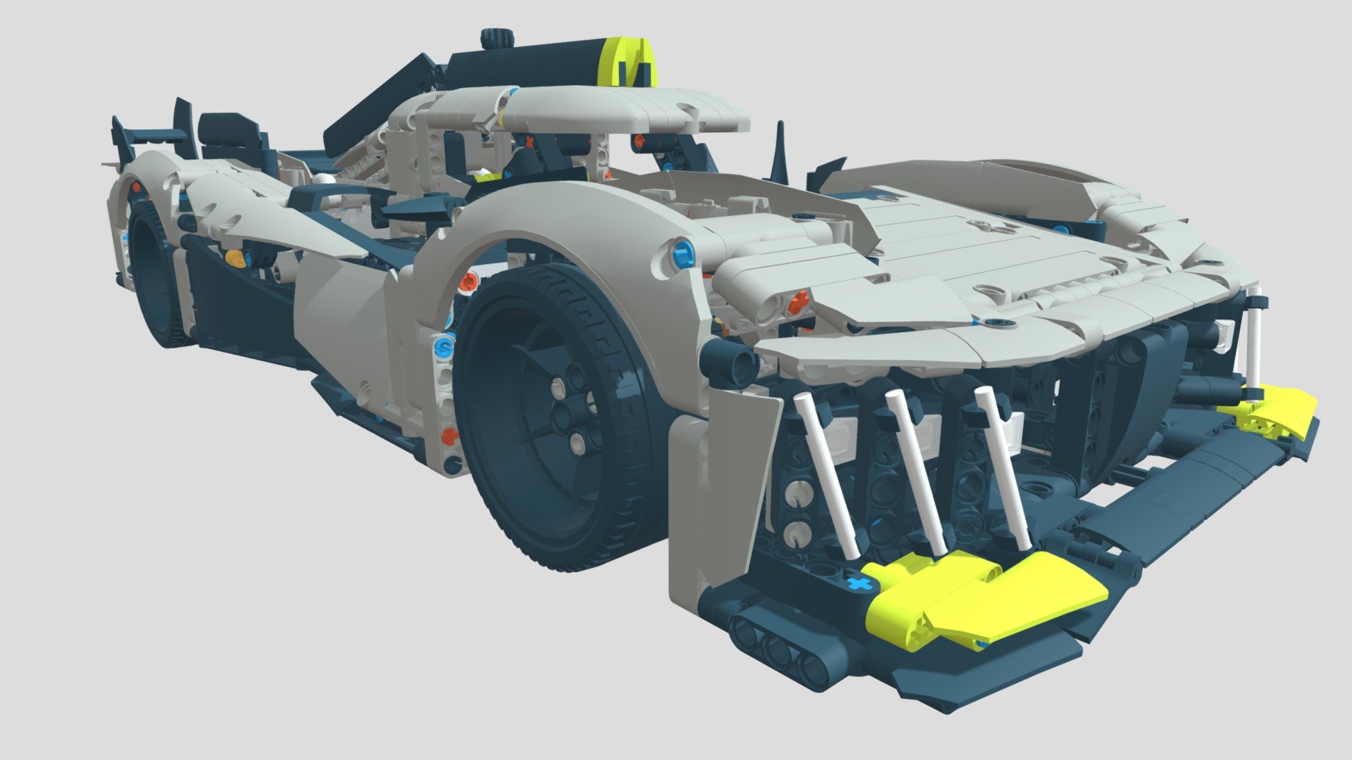 Lego 42156 PEUGEOT 9X8 24H Hybrid Hypercar - Download Free 3D