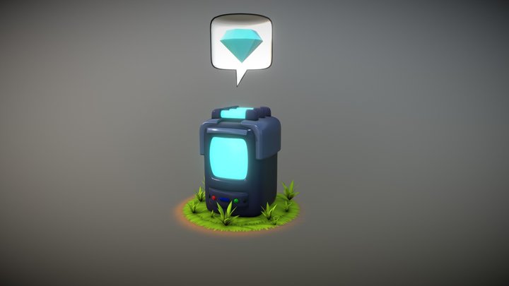 Stardew Valley Crystalarium (Cartoon-ish) 3D Model