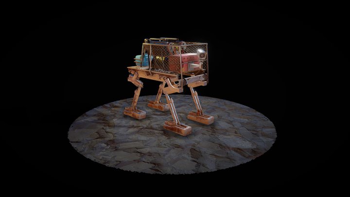 CHEENU - A Rusted Buddy 3D Model