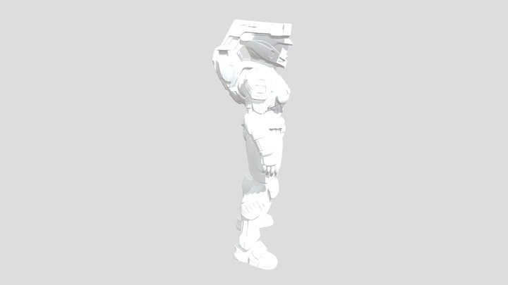 Halo Spartan (Female) (AI) 3D Model