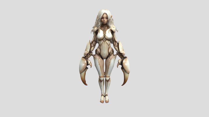 Crimson Claw Warrior 3D Model