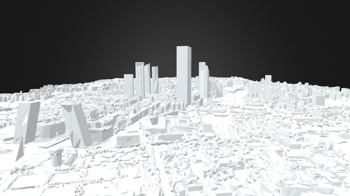 Madrid Nuevo Norte - Maqueta Digital 3D Model