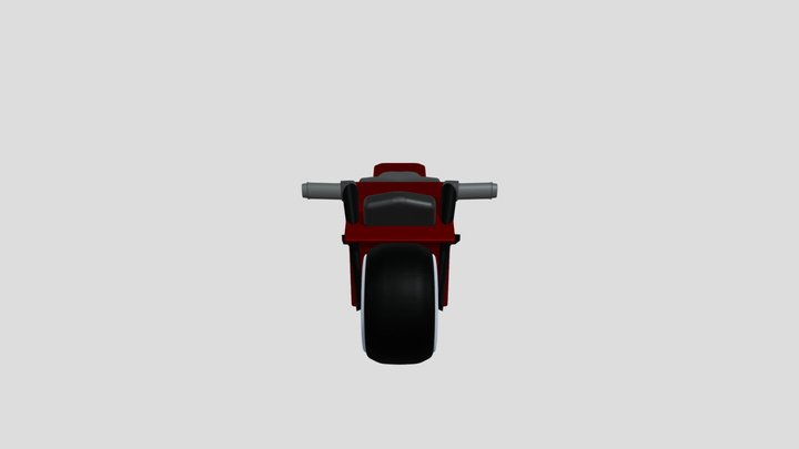 Low Poly Tron Bike 3D Model
