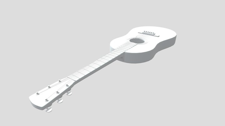 Acoustic Guitar 3D Model