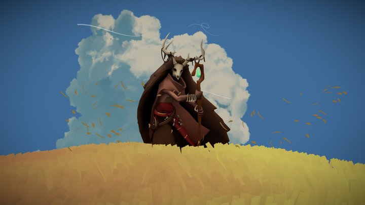Stylized Druid 3D Model