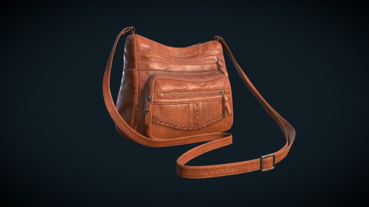 Leather Handbag 3D Model