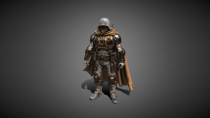 Steampunk Guardian 3D Model