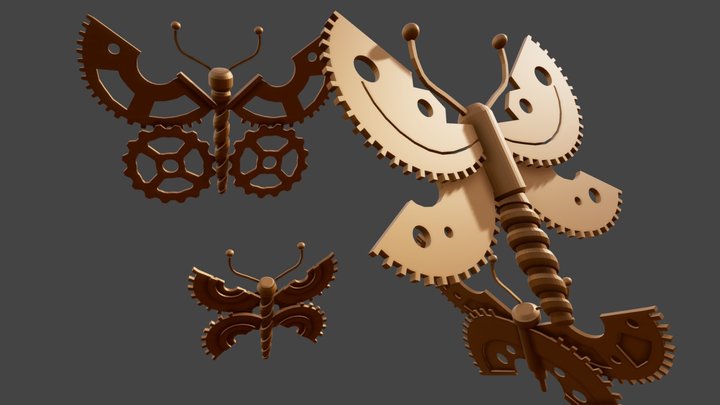 Butterflies 3D Model